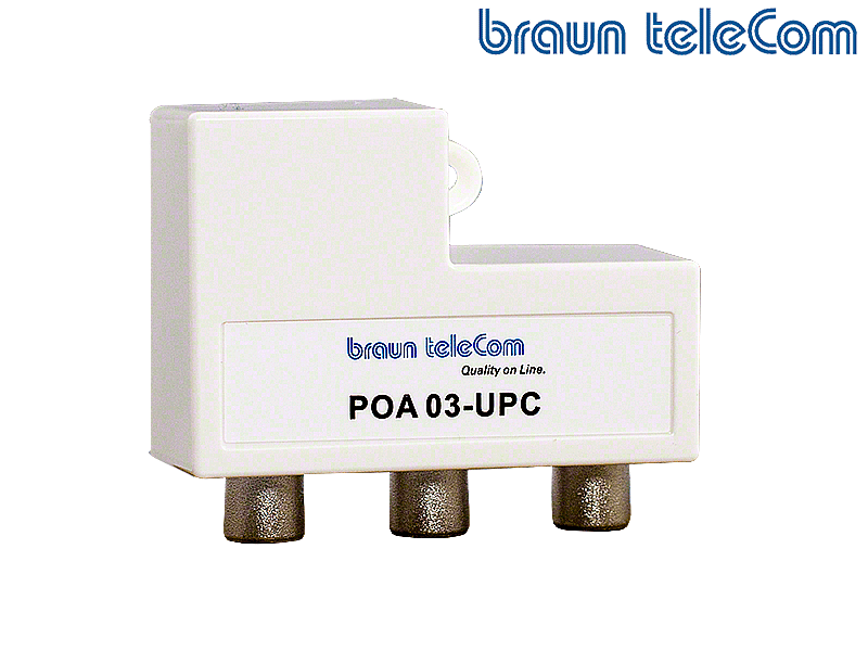 BTV 2 GHz verdeler 3 poort IEC (POA 3 UPC-NL)