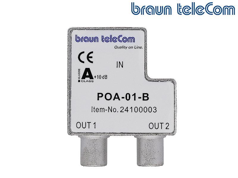 BTV 2 GHz verdeler 2xIEC/TV (POA 01-B)