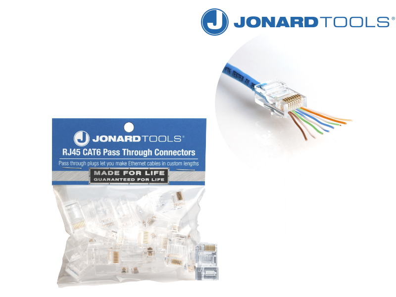 RJ45 CAT6 "Pass through" connector, 25 stuks (RJ45-625)-A